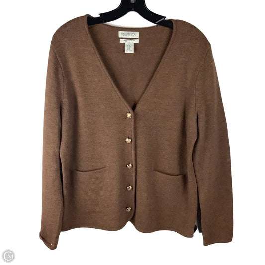 Sweater Cardigan By Rachel Zoe In Brown, Size: M, 100% merino wool