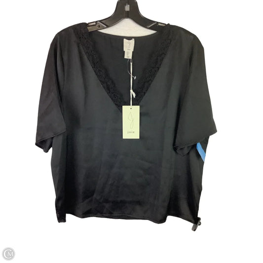 Top Short Sleeve By Joie In Black, Size: L