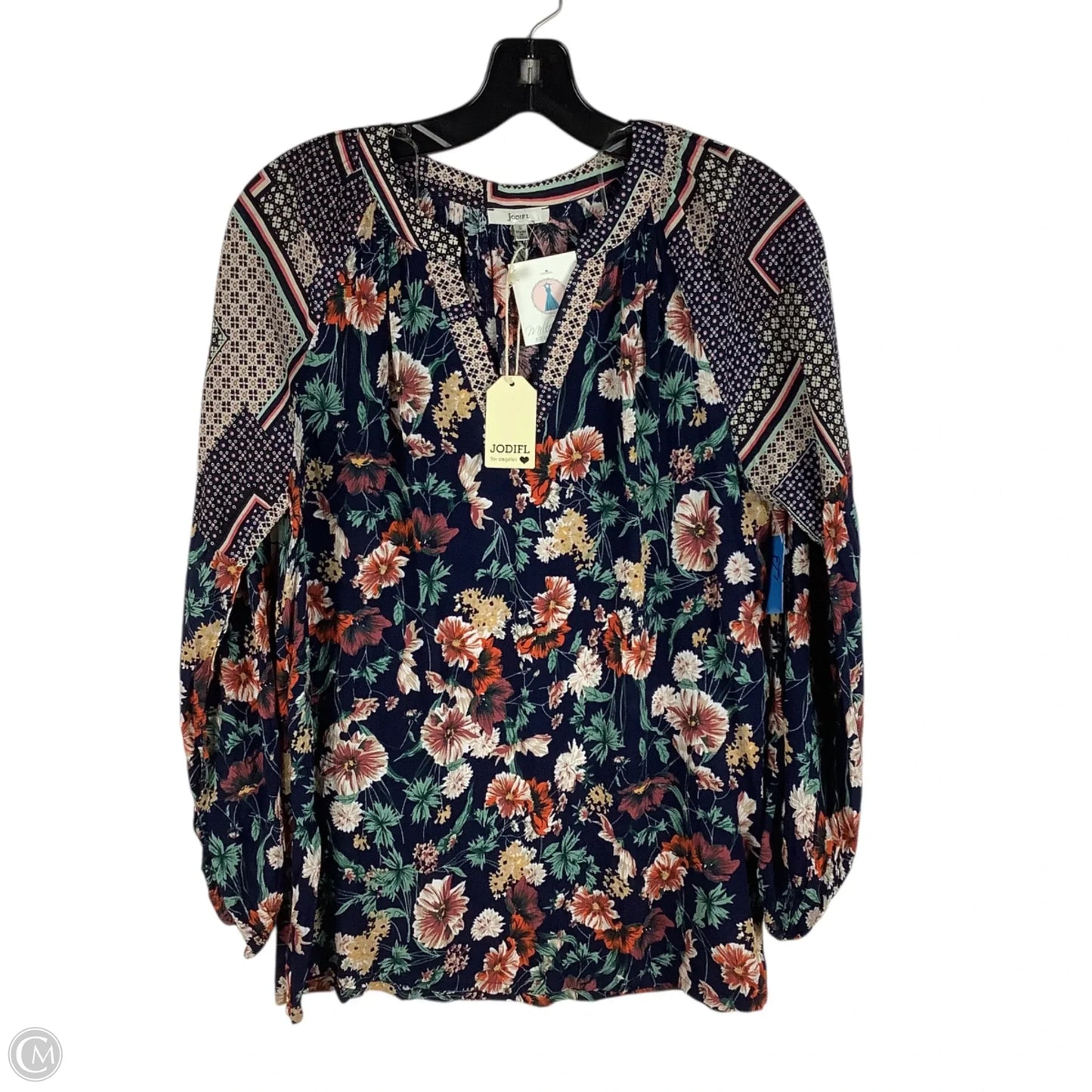 Top Long Sleeve By Jodifl In Floral Print, Size: S