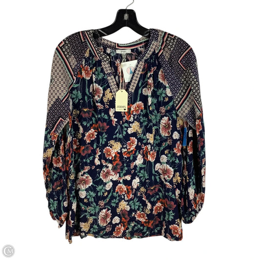 Top Long Sleeve By Jodifl In Floral Print, Size: S