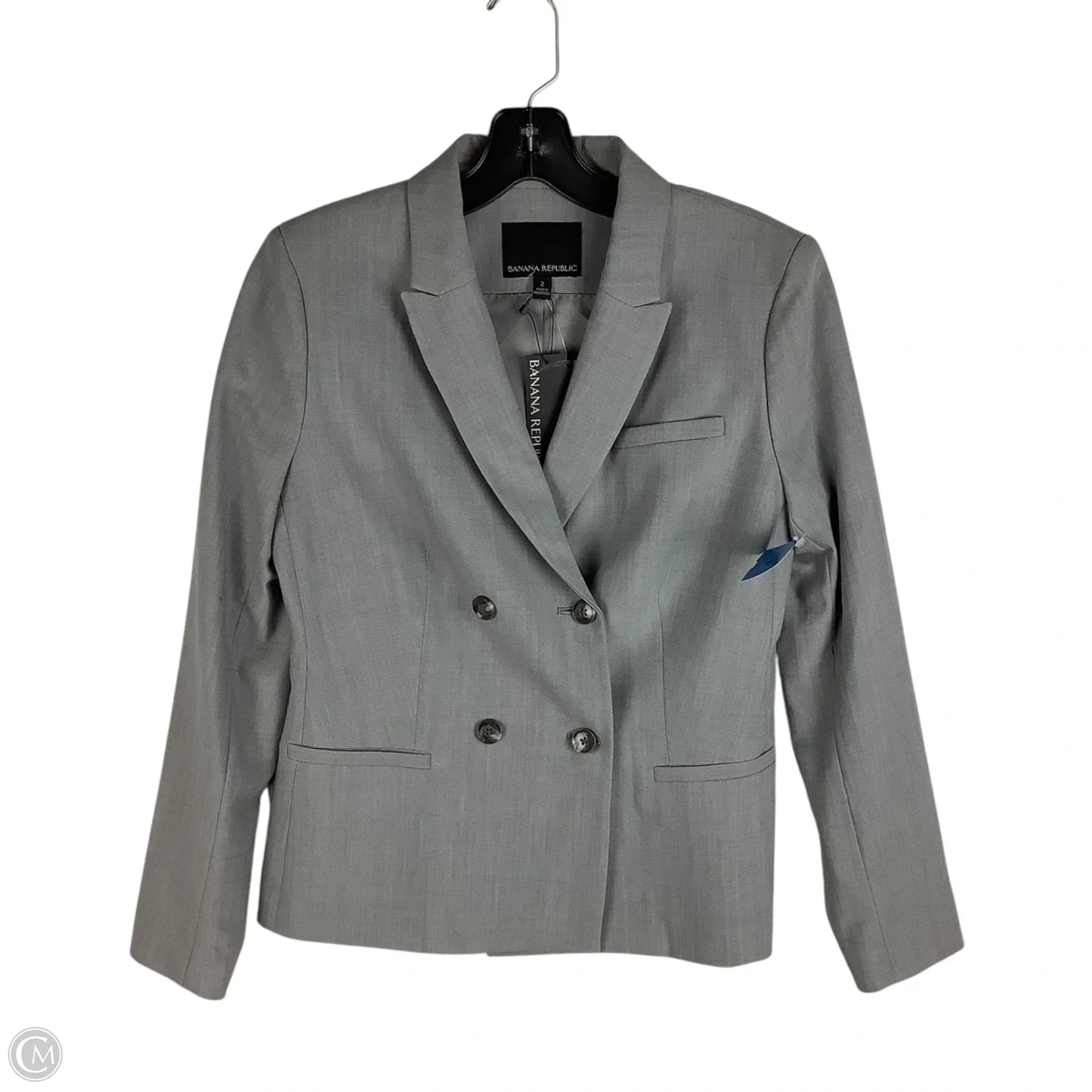 Blazer By Banana Republic In Grey, Size: 2
