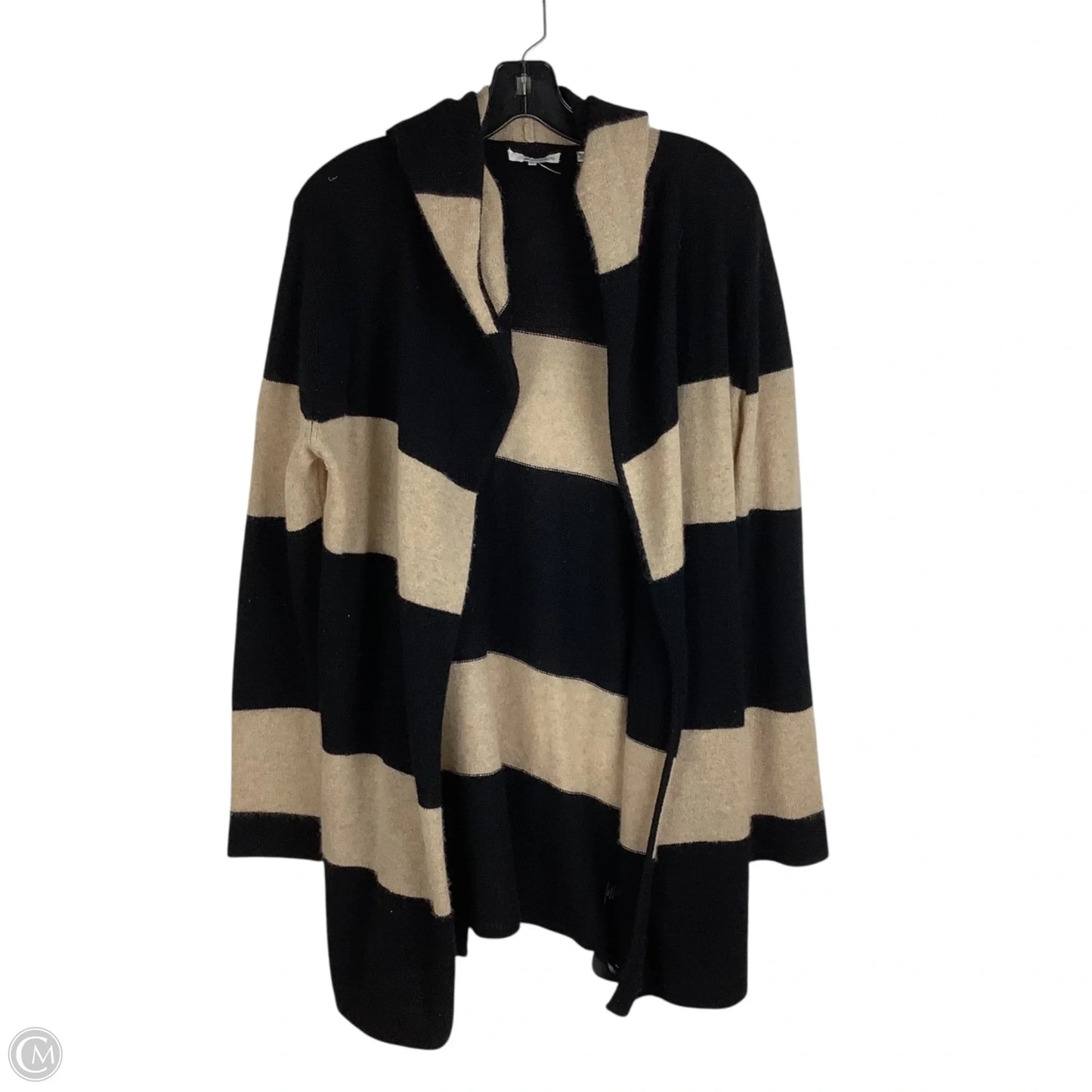 Sweater Cardigan Cashmere By 360cashmere In Black & Brown, Size: S