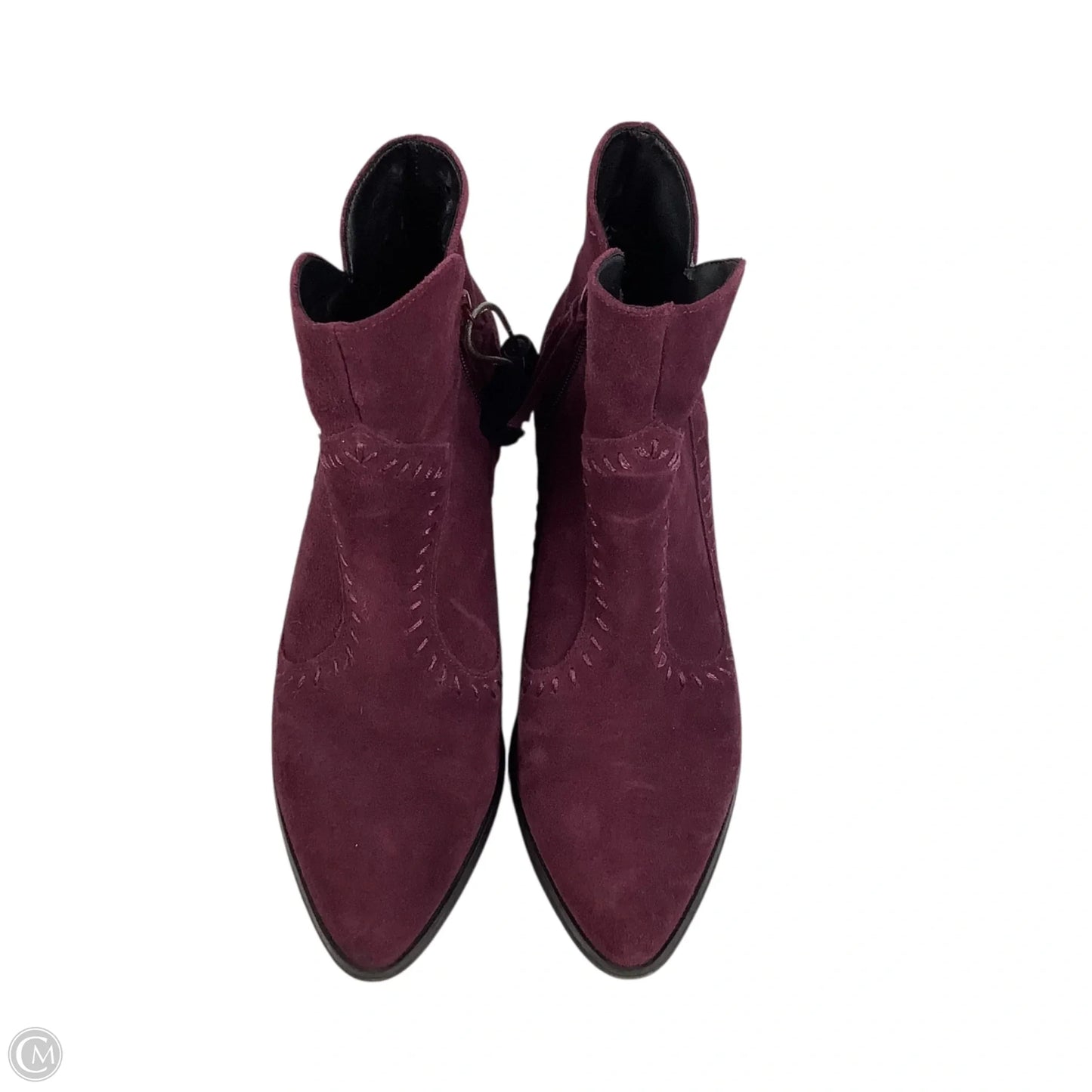 Boots Designer By Rebecca Minkoff In Purple, Size: 9.5