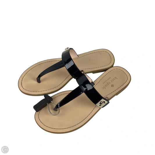 Sandals Designer By Kate Spade In Black, Size: 7