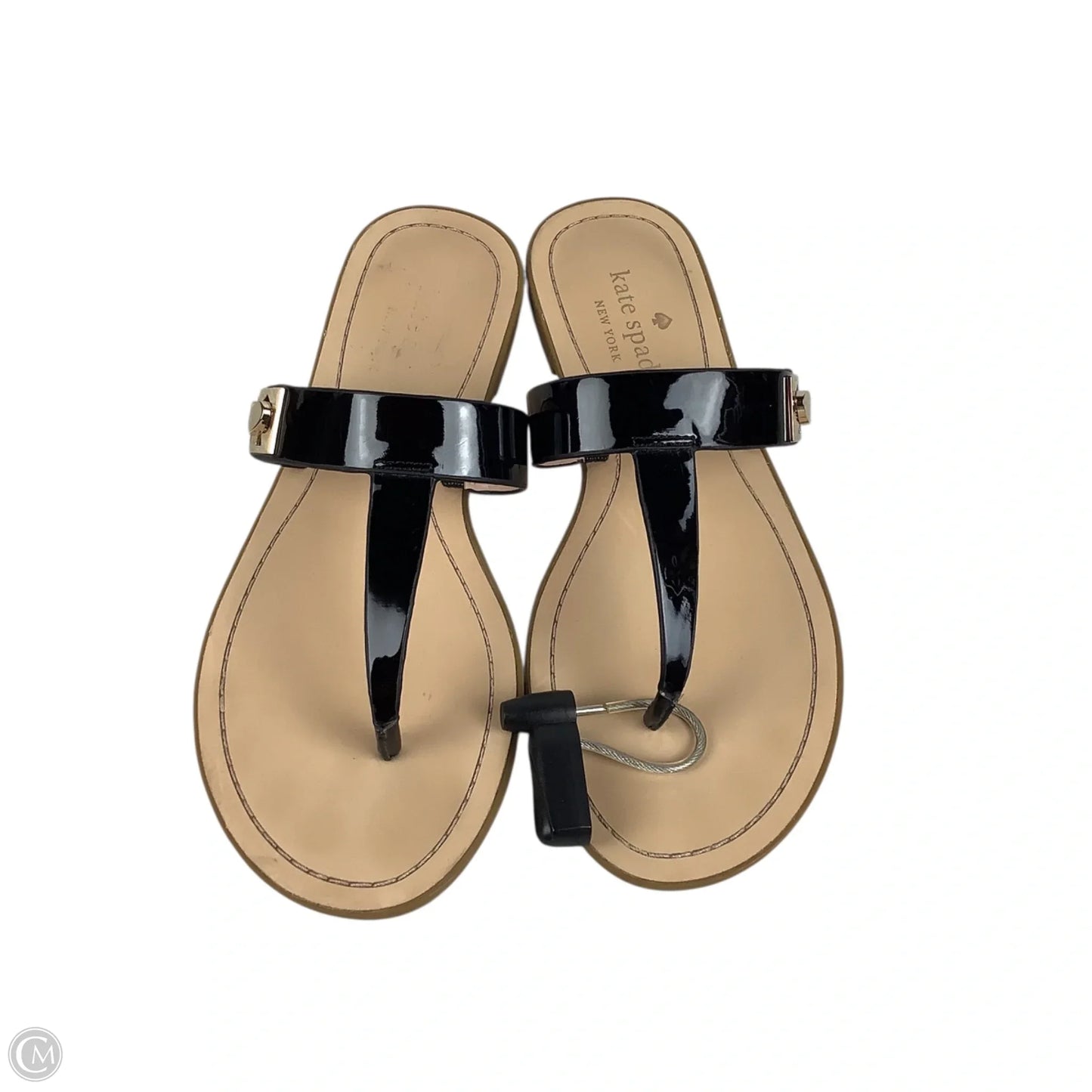 Sandals Designer By Kate Spade In Black, Size: 7