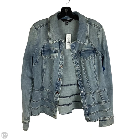 Jacket Denim By White House Black Market In Blue Denim, Size: L