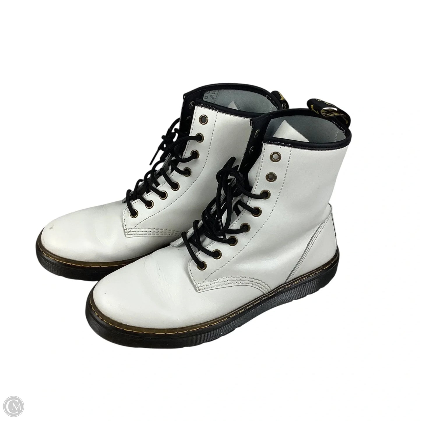 Boots Combat By Dr Martens In White, Size: 10