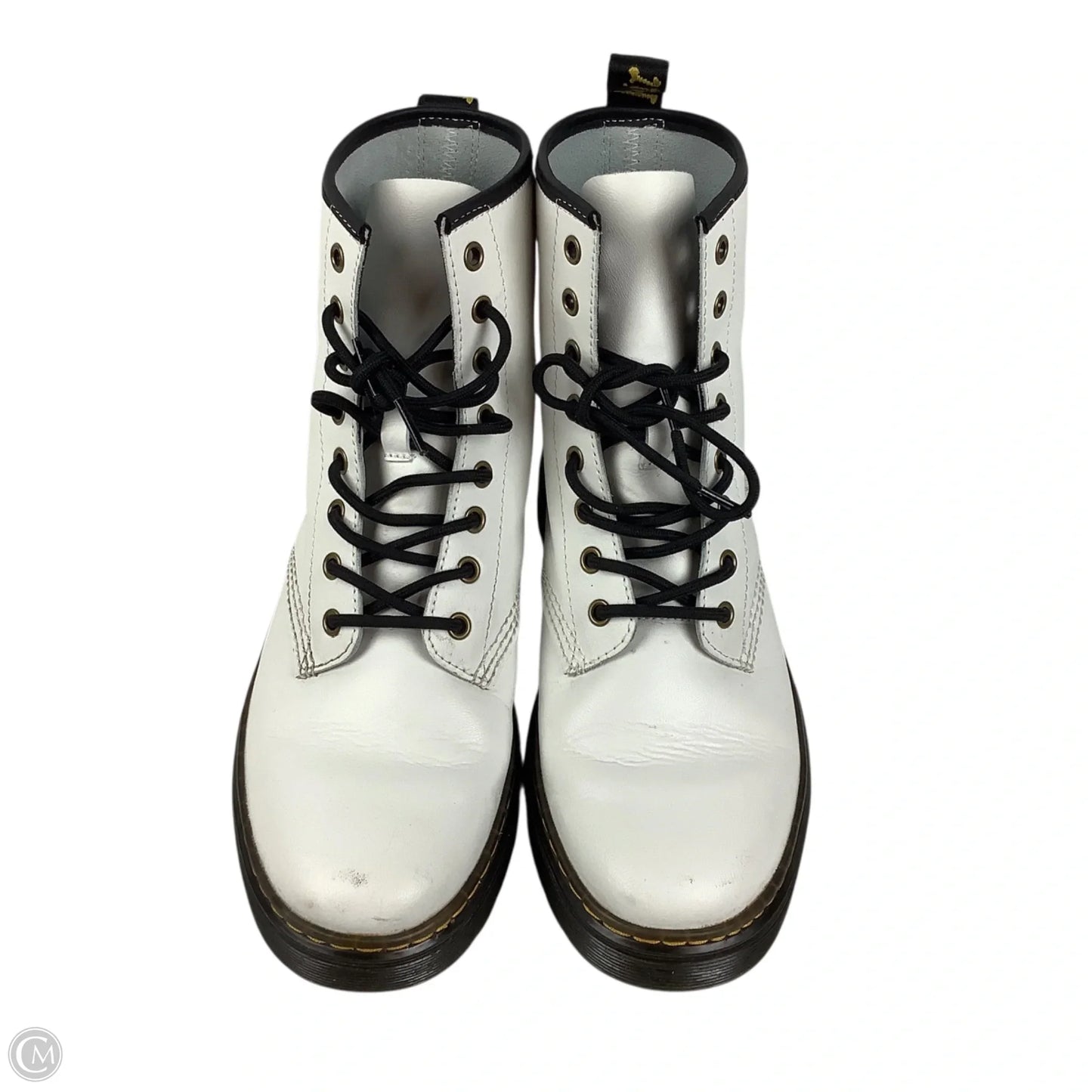 Boots Combat By Dr Martens In White, Size: 10