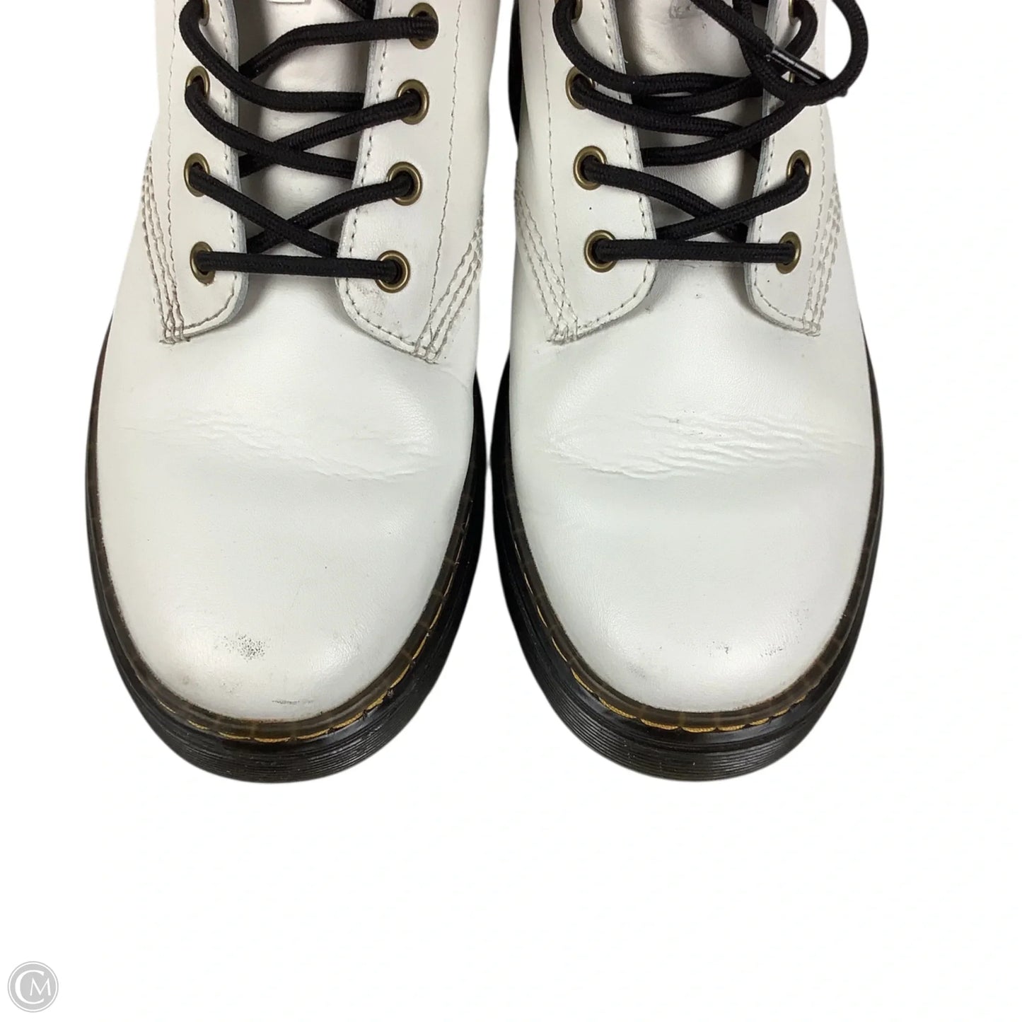 Boots Combat By Dr Martens In White, Size: 10