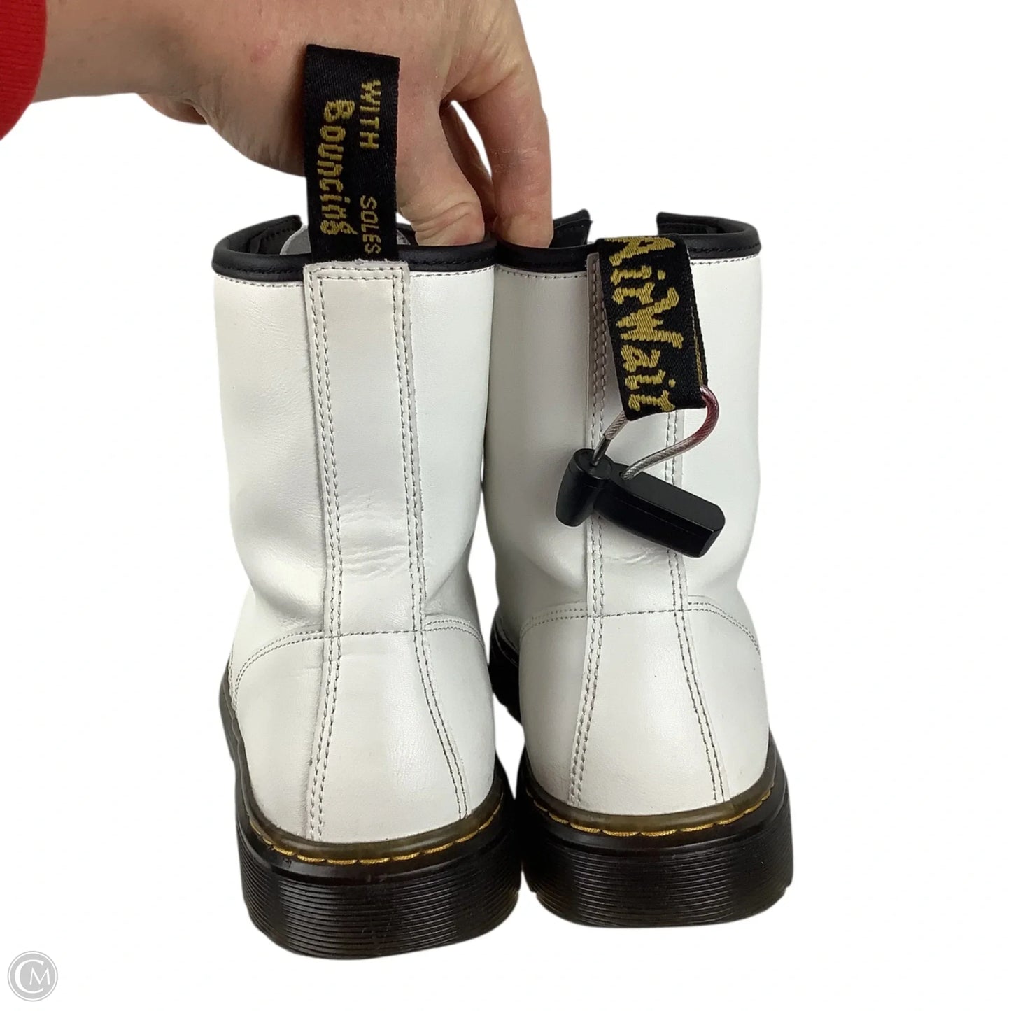 Boots Combat By Dr Martens In White, Size: 10