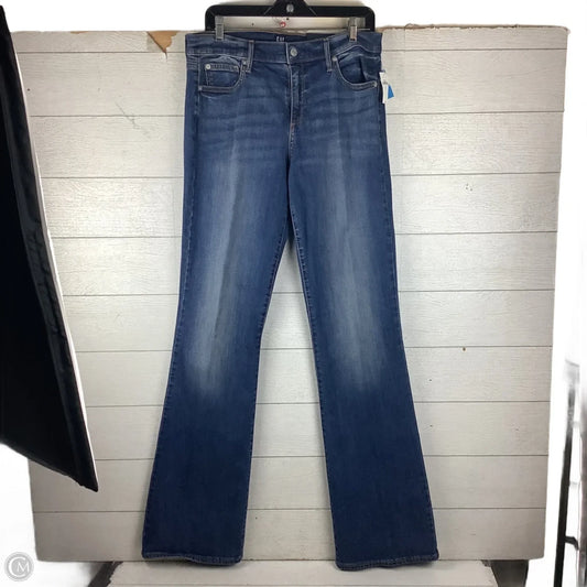Jeans Boot Cut By Gap In Blue Denim, Size: 14/32 Tall