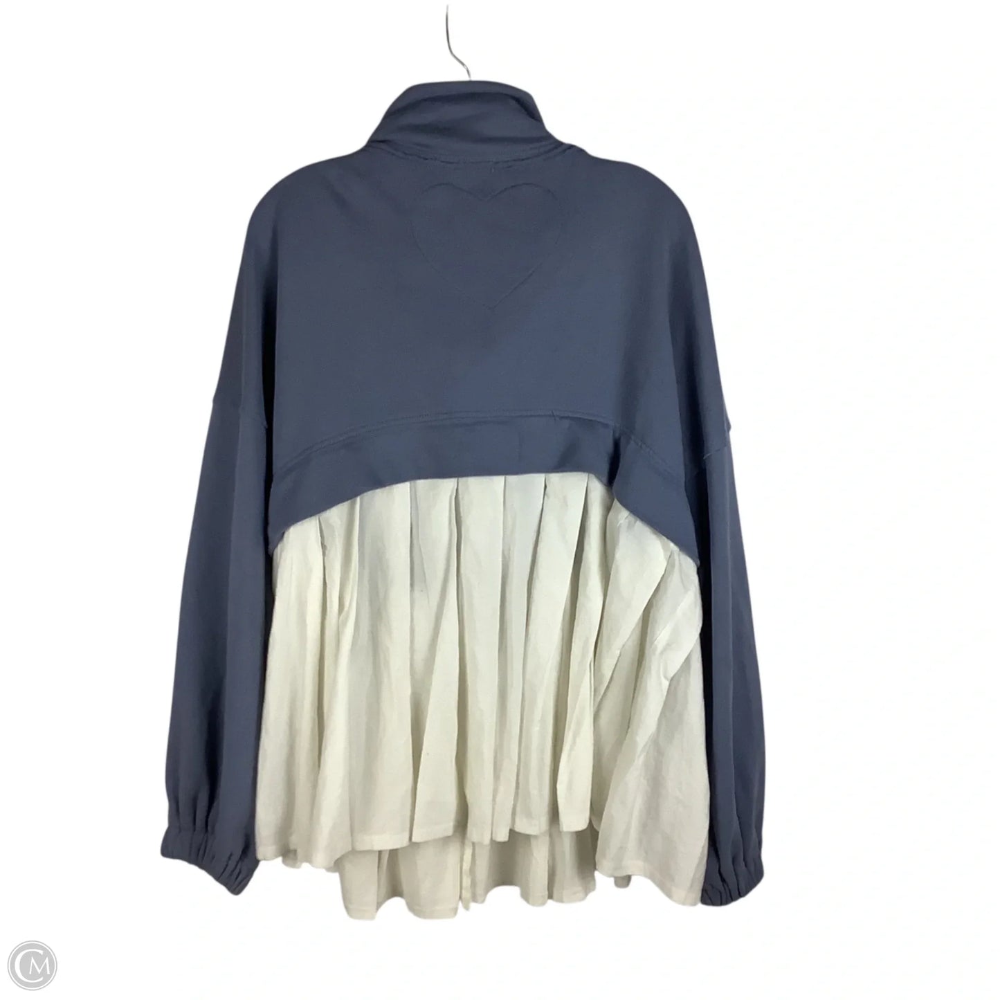 Jacket Shirt By Free People In Blue, Size: S