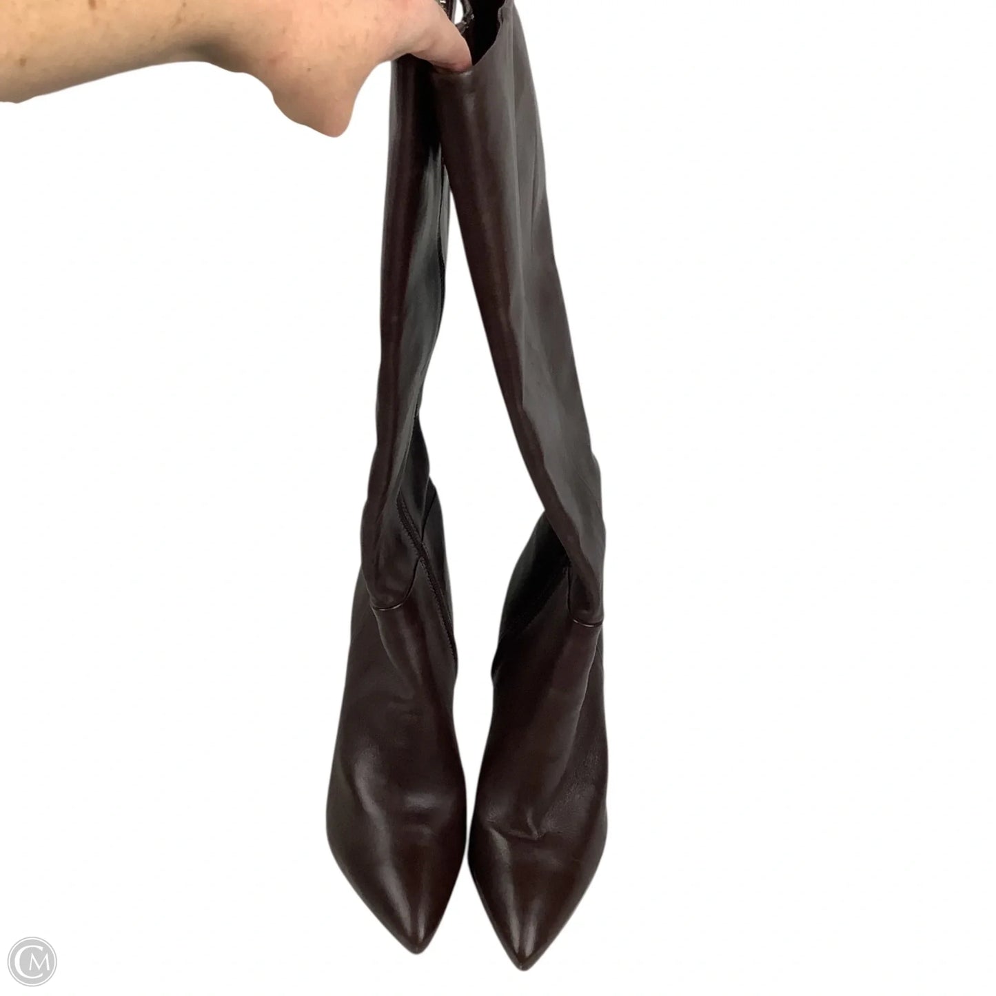 Boots Knee Heels By Schutz In Brown, Size: 8.5