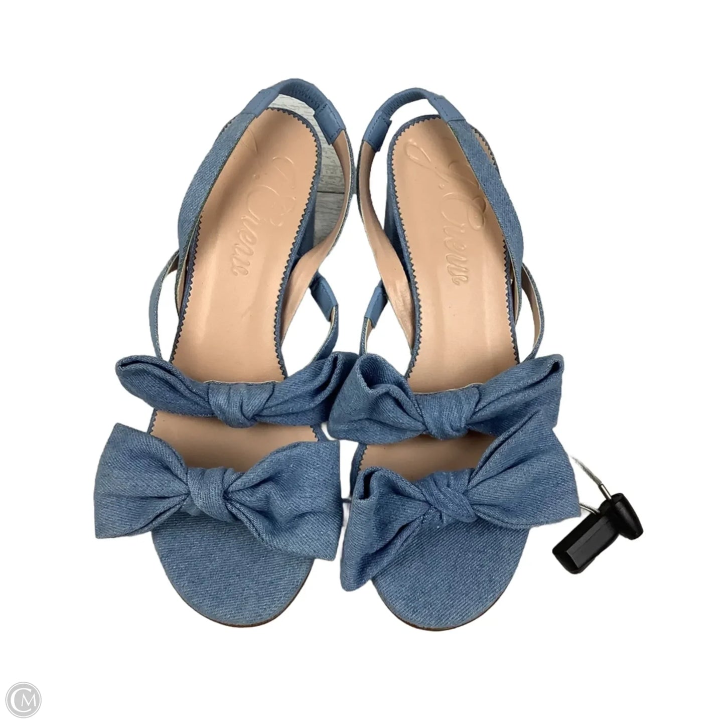 Sandals Heels Block By J. Crew In Blue, Size: 9