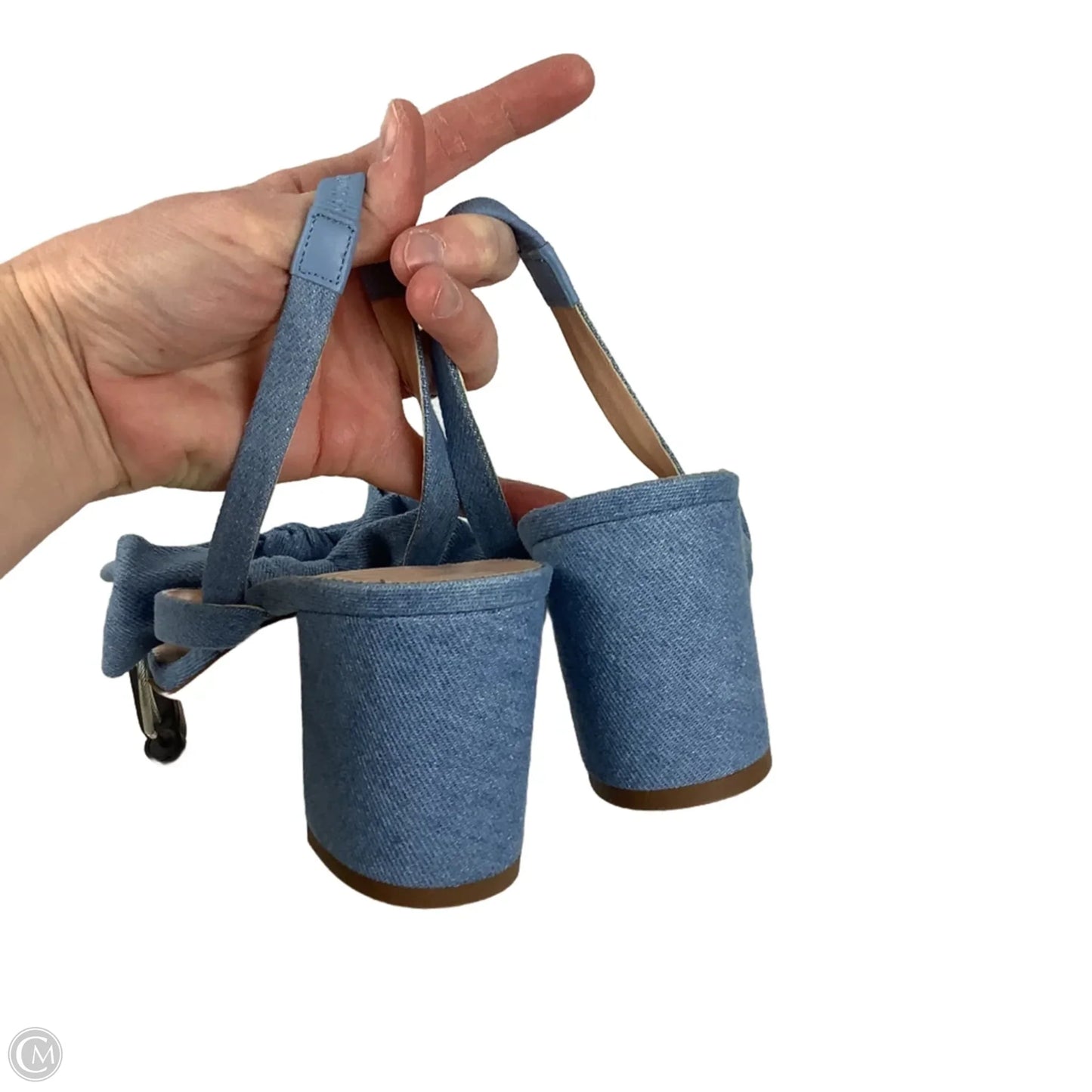 Sandals Heels Block By J. Crew In Blue, Size: 9