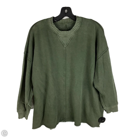 Sweatshirt Crewneck By Aerie In Green, Size: S
