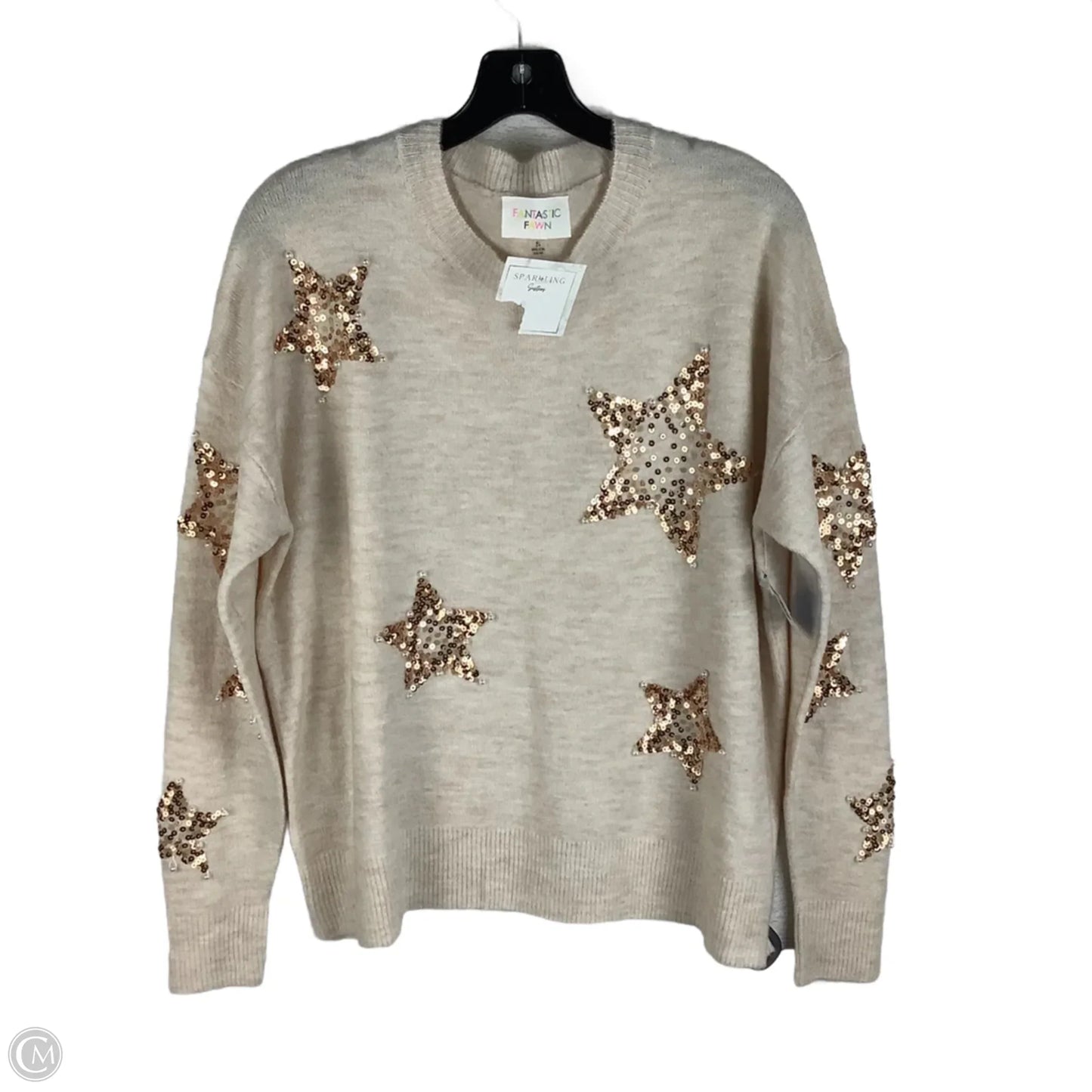 Sweater By Fantastic Fawn In Cream, Size: S