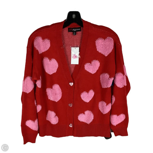 Cardigan By Cmc In Red, Size: Xs