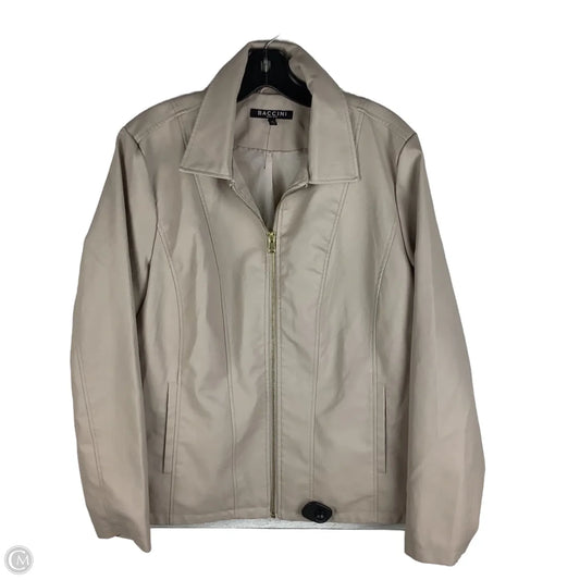 Jacket By Baccini In Tan, Size: L