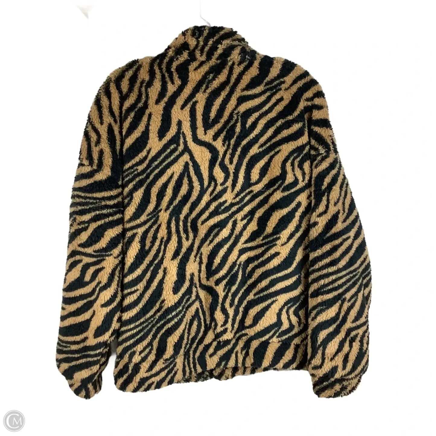 Jacket Fleece By Clothes Mentor In Animal Print, Size: L