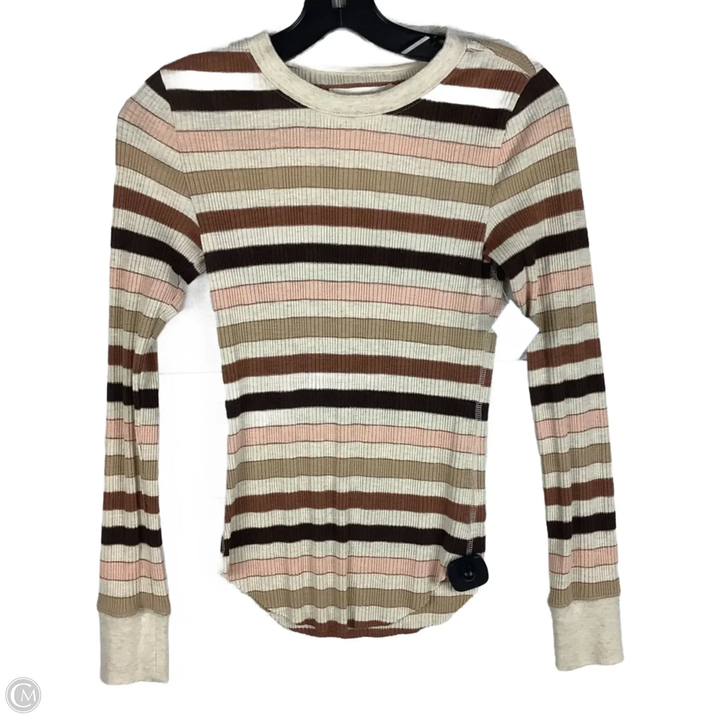 Top Long Sleeve By Aerie In Brown, Size: Xs