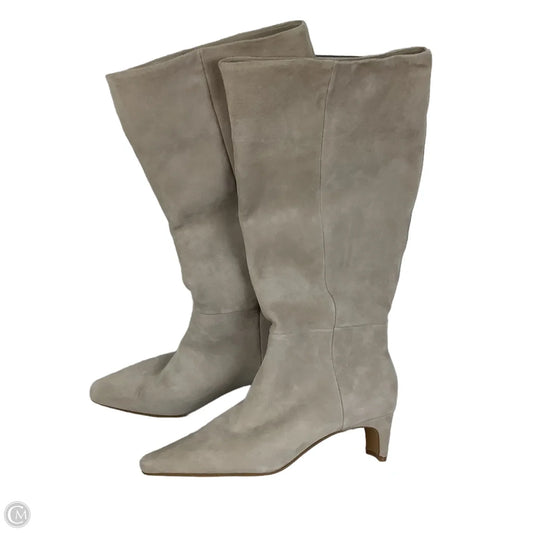 Boots Knee Heels By Steve Madden In Cream, Size: 8.5
