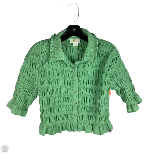 Top Short Sleeve By Maeve In Green, Size: S