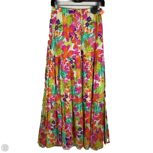 Skirt Maxi By Flying Tomato In Multi-colored, Size: S