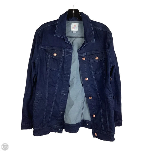 Jacket Denim By Lularoe In Blue Denim, Size: L