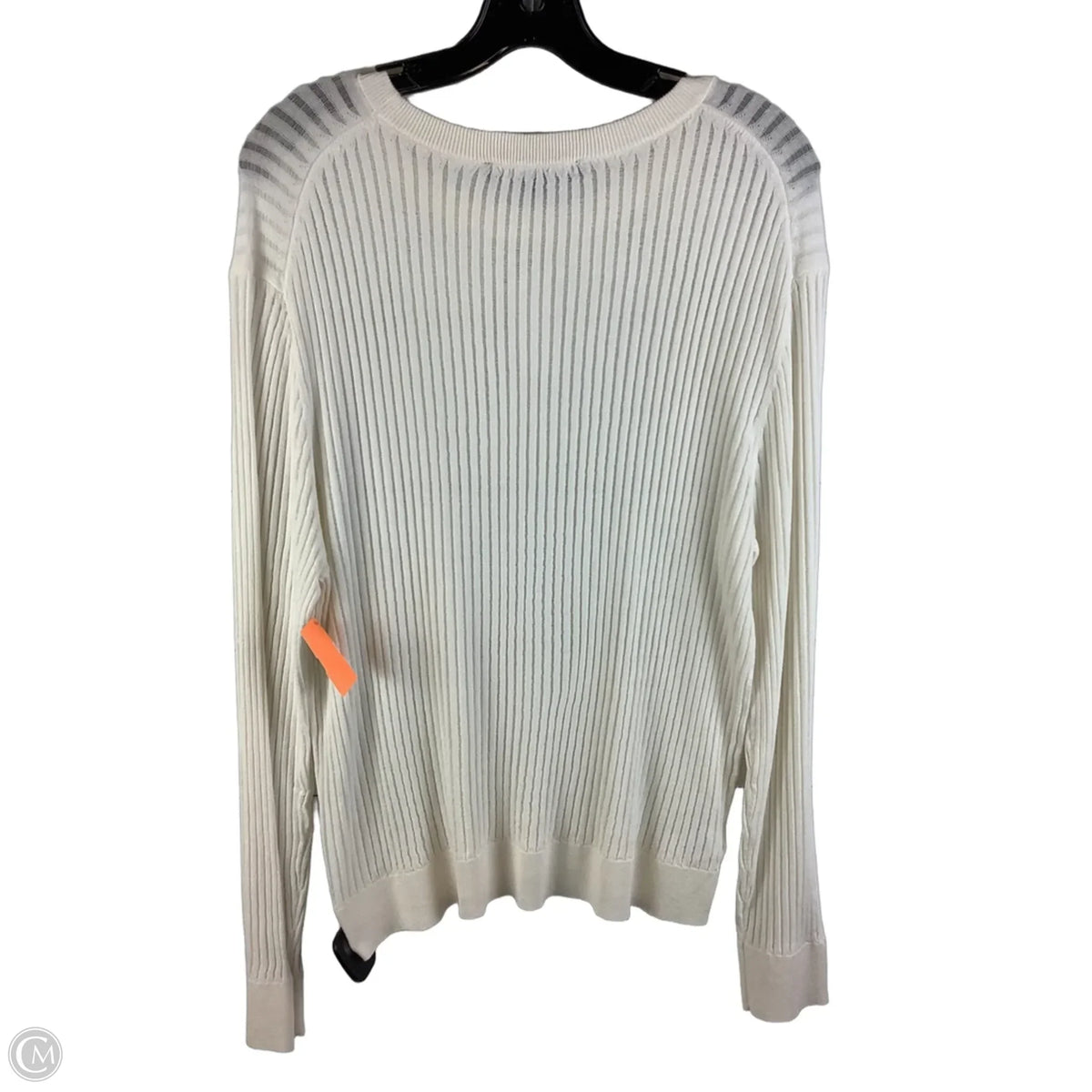 Top Long Sleeve By Loft In White, Size: Xl