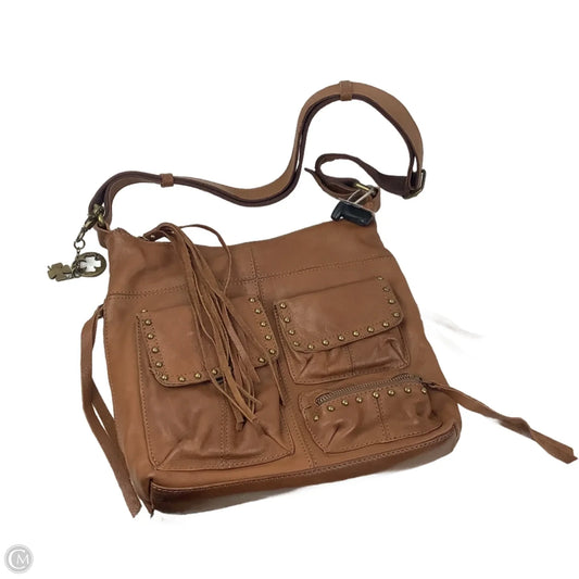 Handbag Leather By Lucky Brand, Size: Large