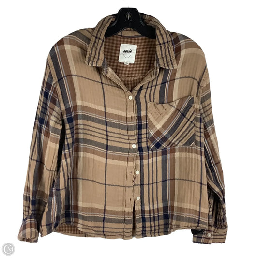 Top Long Sleeve By Aerie In Brown, Size: S