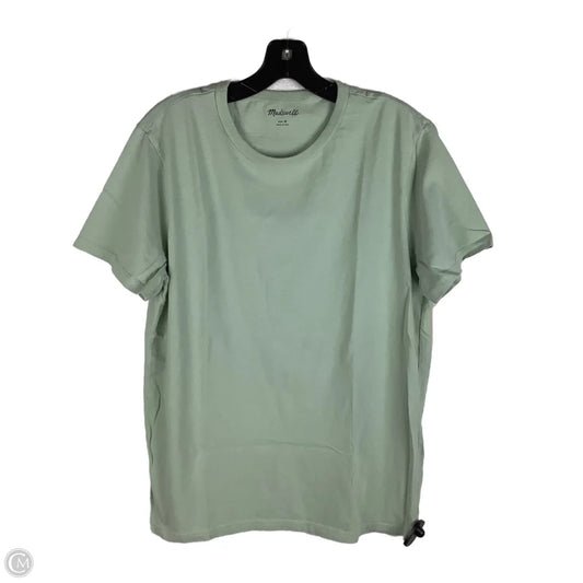 Top Short Sleeve Basic By Madewell In Green, Size: M