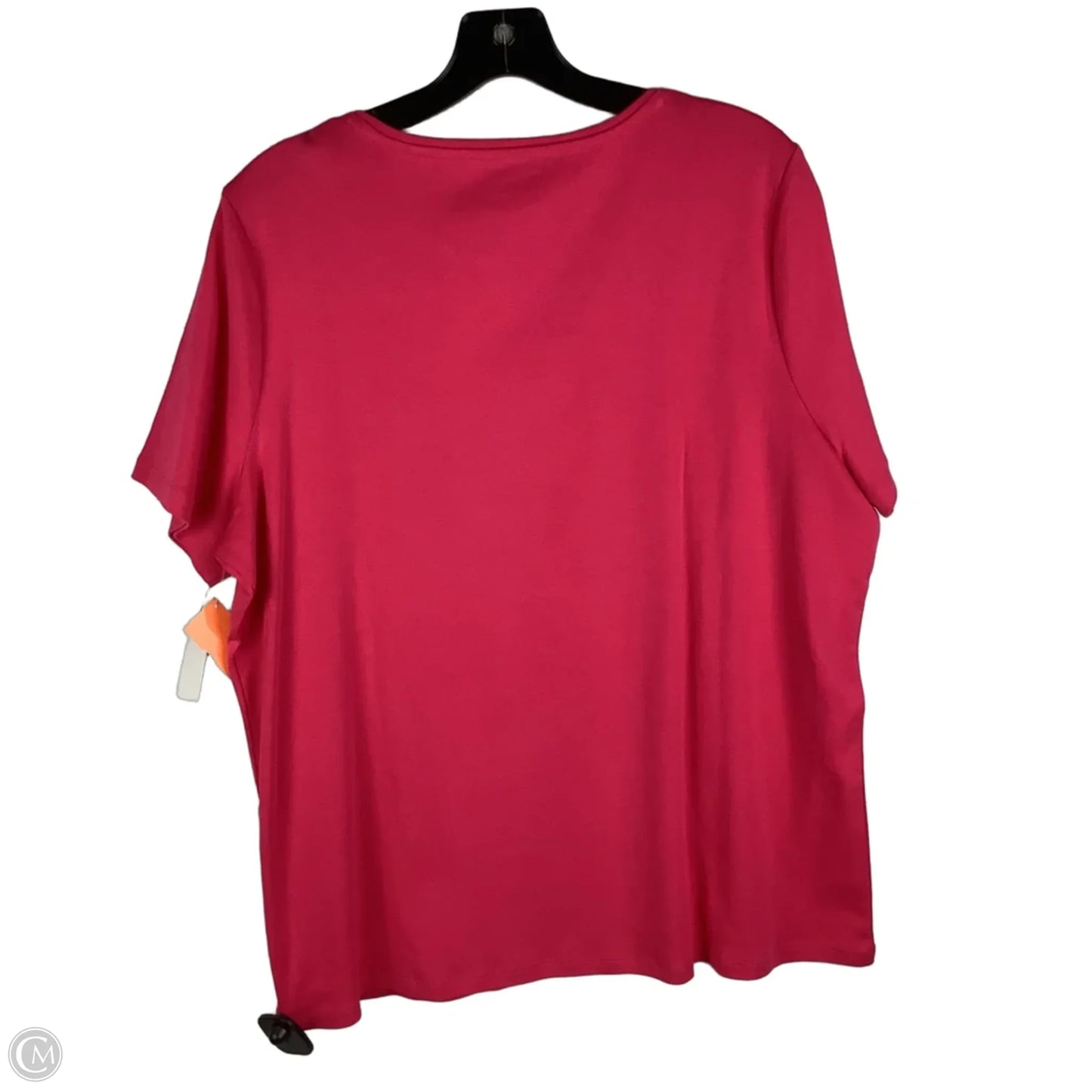 Top Short Sleeve Basic By Talbots In Pink, Size: 2x