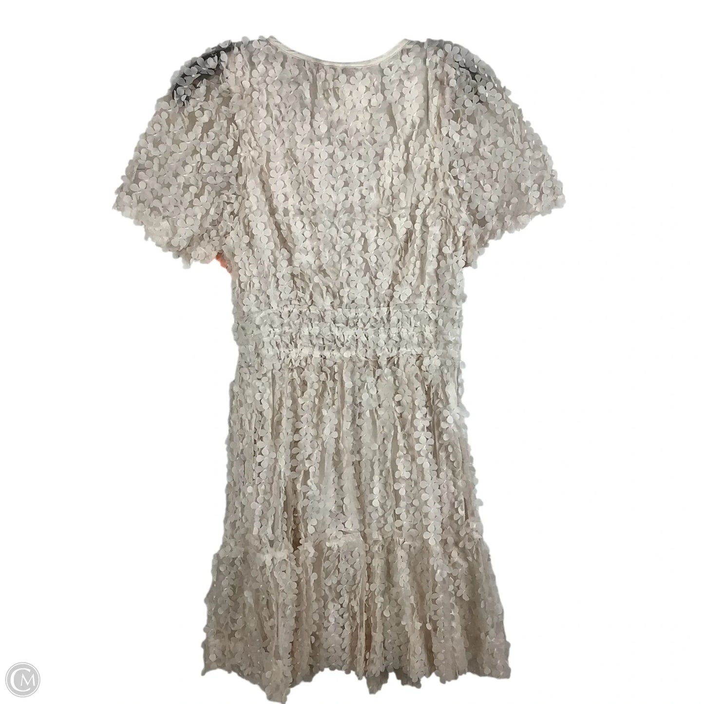 Dress Party Short By Anthropologie In Cream, Size: S