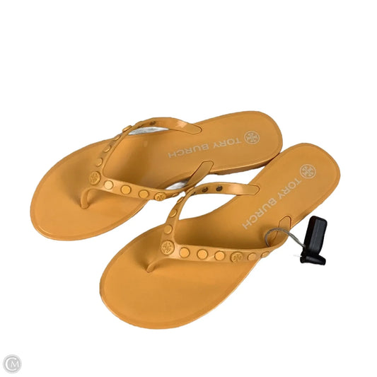 Sandals Designer By Tory Burch In Orange, Size: 8