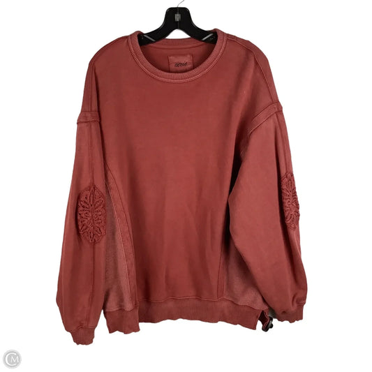 Sweatshirt Crewneck By Aerie In Red, Size: Xs (oversized)