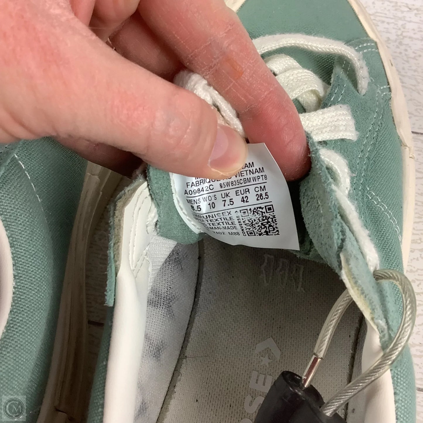 Shoes Sneakers By Converse In Green, Size: 10
