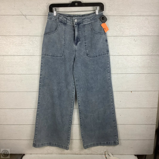 Jeans Straight By Entro In Blue Denim, Size: S