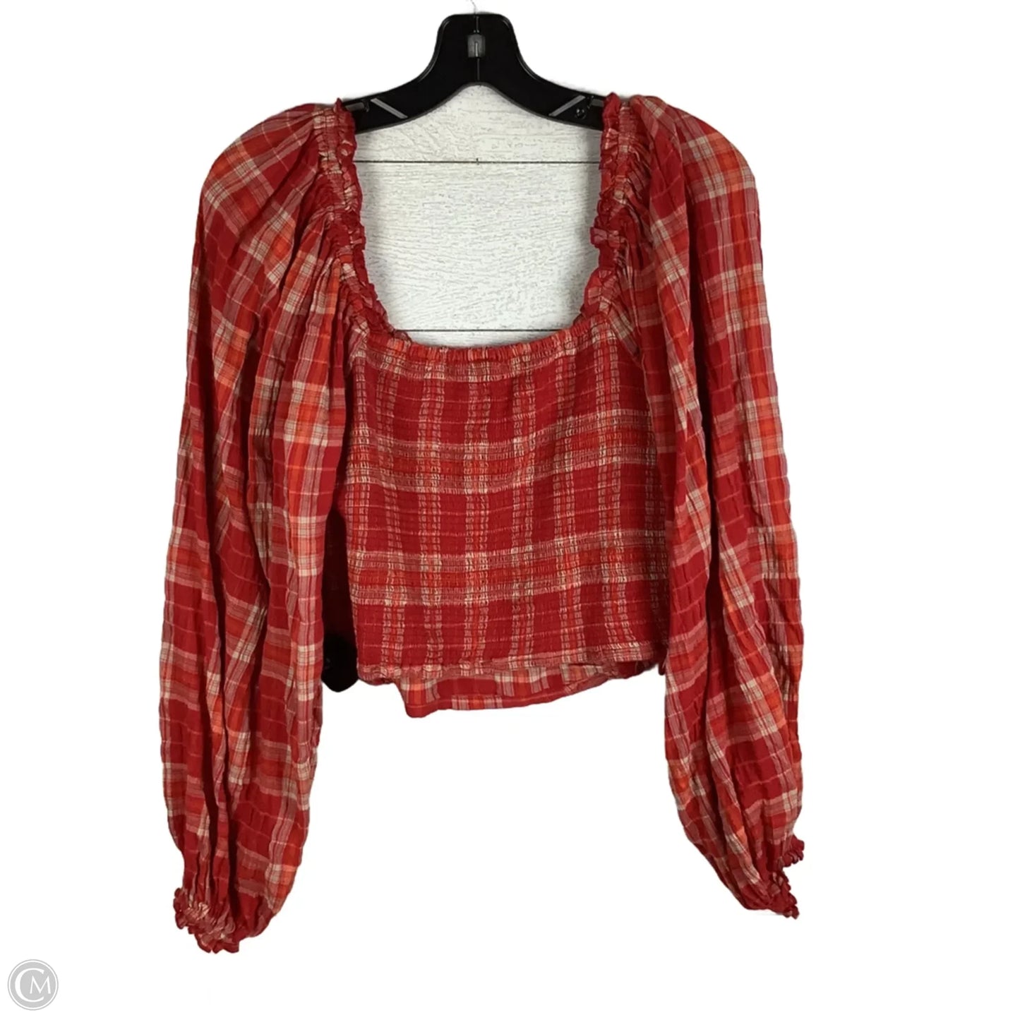 Top Long Sleeve By Free People In Red, Size: M