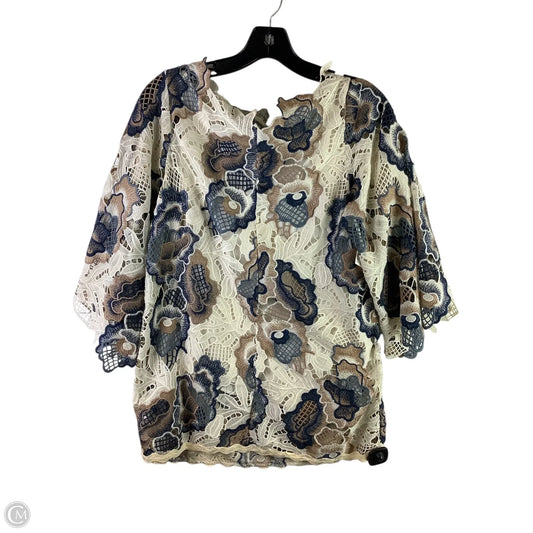 Top Long Sleeve Designer By See By Chloe In Floral Print