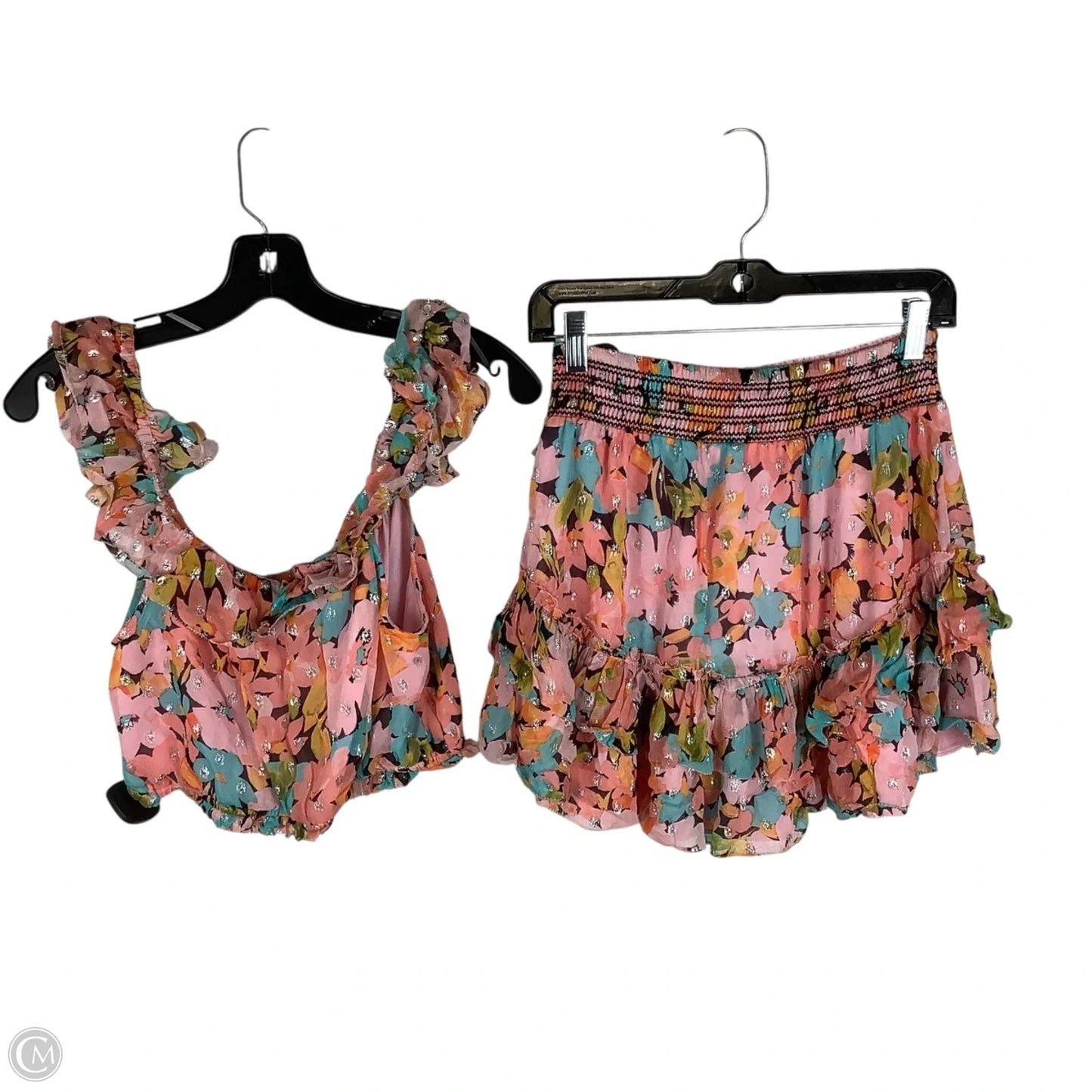 Skirt Set 2pc By Cmb In Floral Print, Size: S