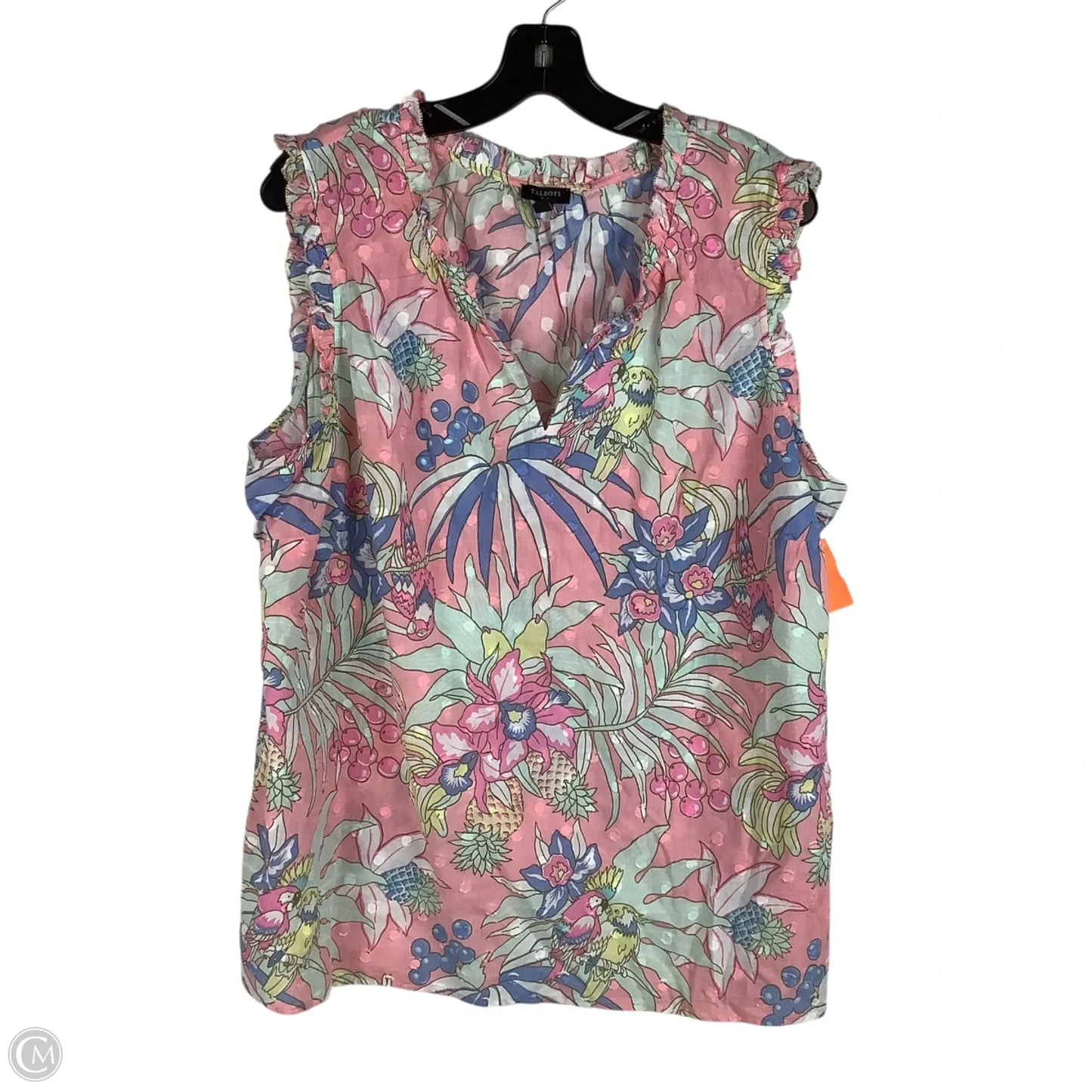 Top Sleeveless By Talbots In Pink, Size: 2x