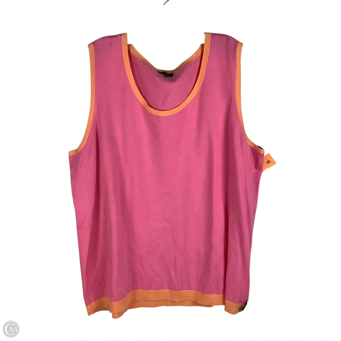 Top Sleeveless By Talbots In Pink, Size: 3x