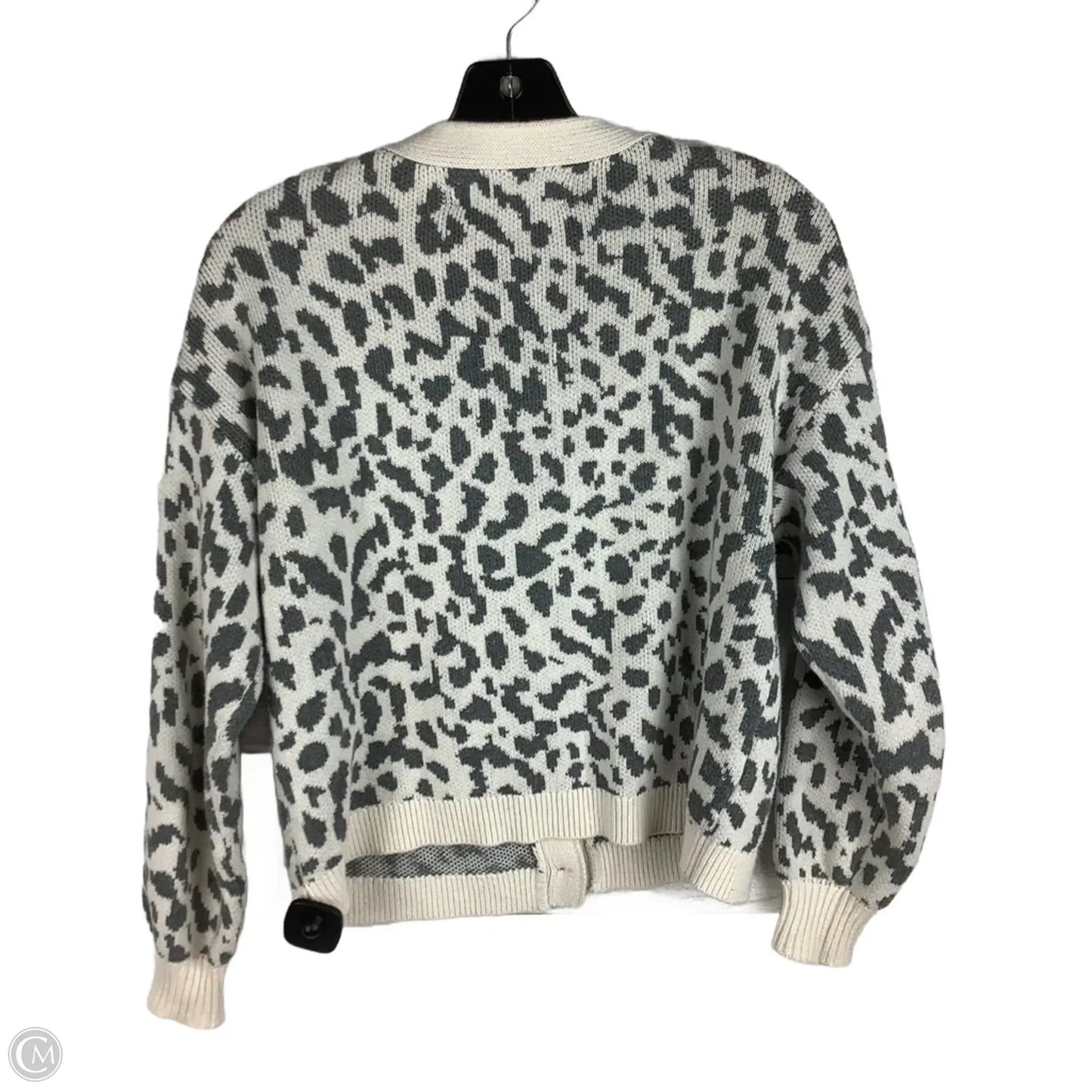 Sweater Cardigan By Loft In Animal Print, Size: Sp