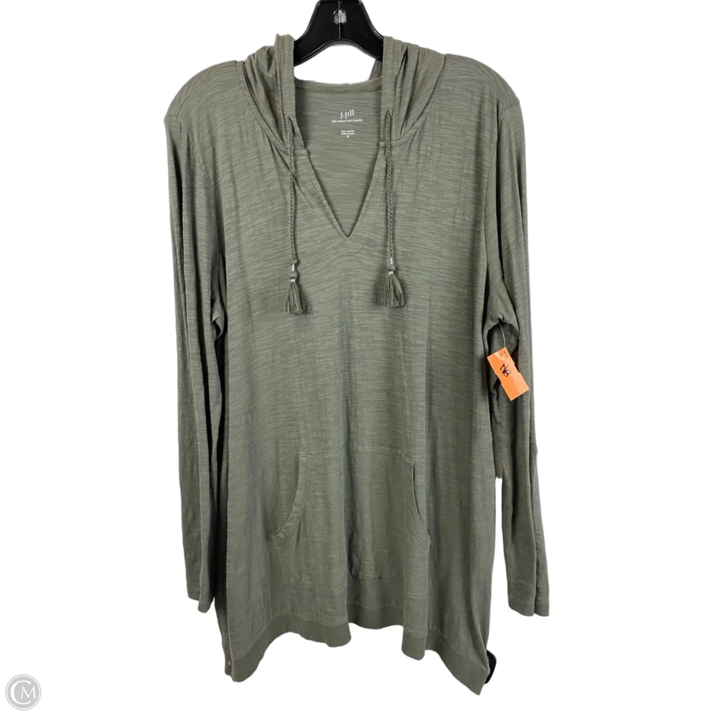 Top Long Sleeve By J. Jill In Green, Size: M