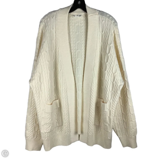 Sweater Cardigan By Chicsoul In Cream, Size: 2x