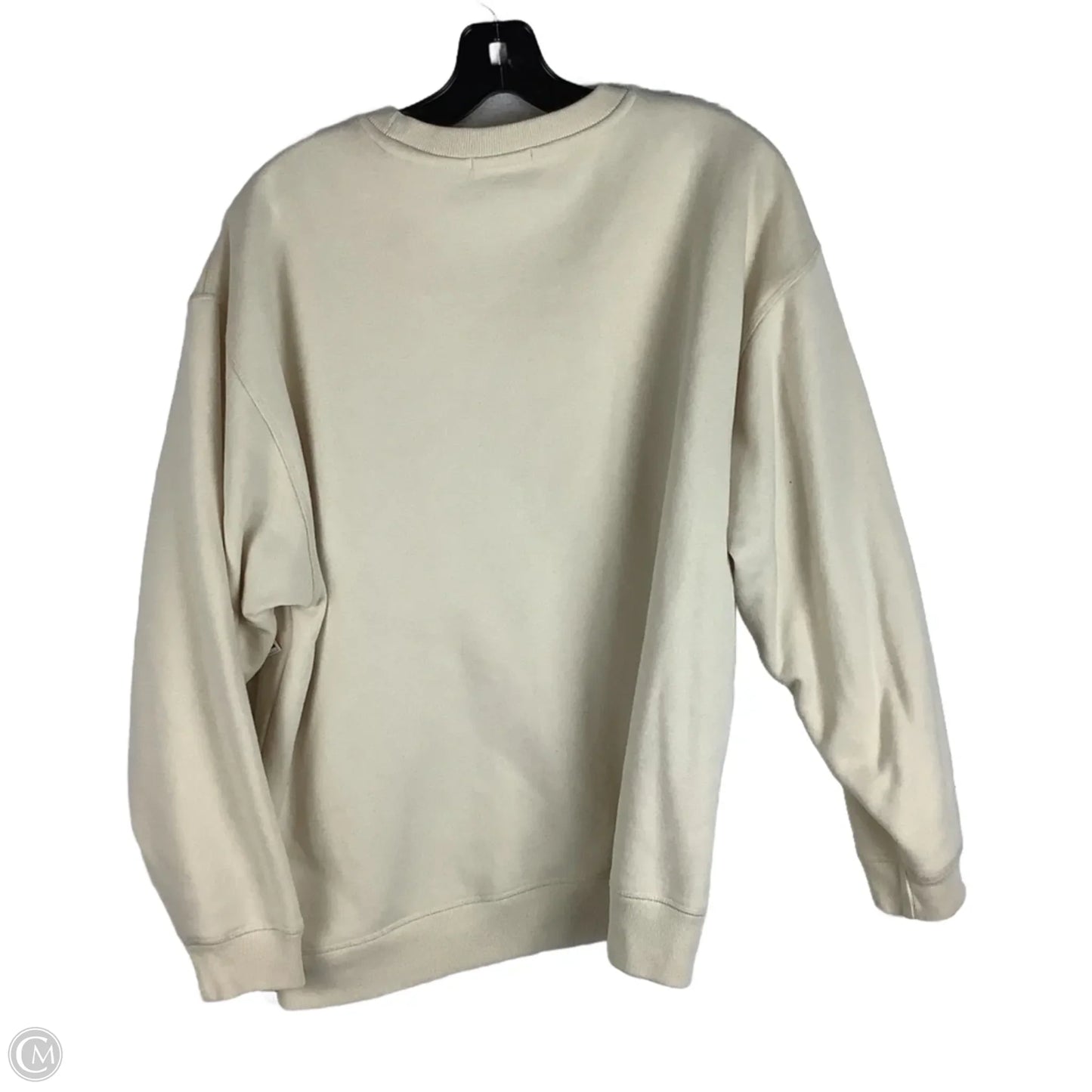 Sweatshirt Crewneck By Cmc In Cream, Size: M/L