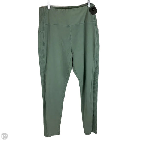 Athletic Leggings By Aerie In Green, Size: Xxl