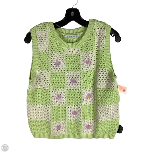 Vest Sweater By See And Be Seen In Green, Size: M